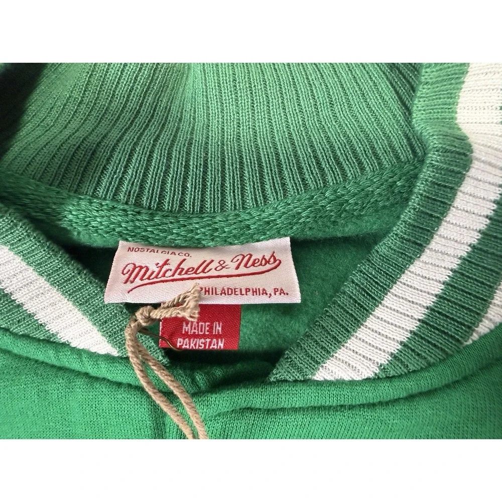 Boston Celtics Jacket Mens MEDIUM TALL Mitchell & Ness Varsity Basketball NWT